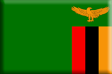 Bandiera Zambia .gif - Molto Grande e rialzata