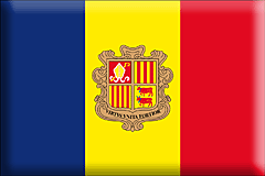 Bandiera Andorra .gif - Grande e rialzata