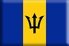Bandiera Barbados .gif - Grande e rialzata