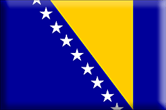 Bandera Bosnia y Herzegovina .gif - Grande y realzada