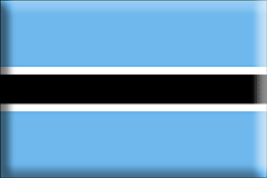 Bandiera Botswana .gif - Grande e rialzata