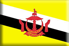 Bandiera Brunei .gif - Grande e rialzata