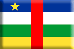 Bandiera Repubblica Centrafricana .gif - Grande e rialzata