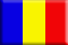 Bandiera Ciad .gif - Grande e rialzata