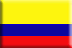 Bandiera Colombia .gif - Grande e rialzata