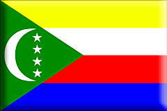 Bandiera Comore .gif - Grande e rialzata
