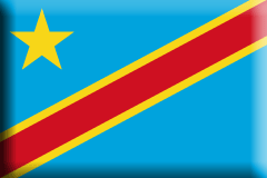 Bandiera Congo .gif - Grande e rialzata