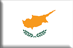 Bandiera Cipro .gif - Grande e rialzata