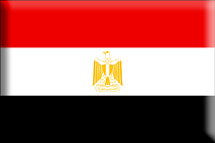 Bandiera Egitto .gif - Grande e rialzata