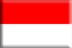 Bandiera Indonesia .gif - Grande e rialzata
