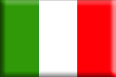 Bandiera Italia .gif - Grande e rialzata