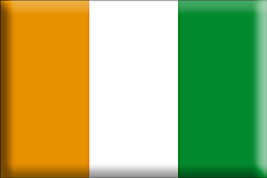 Bandiera Costa d'Avorio .gif - Grande e rialzata