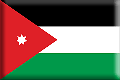 Bandiera Giordania .gif - Grande e rialzata