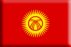Bandera Kirguizistán .gif - Grande y realzada