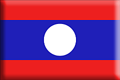 Bandiera Laos .gif - Grande e rialzata