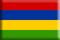 Bandera Mauricio .gif - Grande y realzada