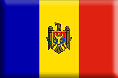 Bandiera Moldavia .gif - Grande e rialzata