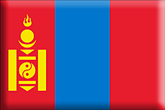 Bandiera Mongolia .gif - Grande e rialzata