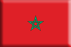 Bandiera Marocco .gif - Grande e rialzata