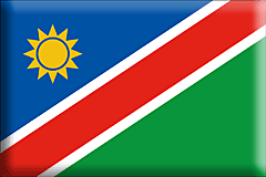 Bandiera Namibia .gif - Grande e rialzata