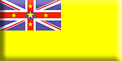 Bandera Niue .gif - Grande y realzada