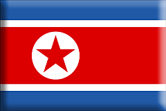 Bandiera Corea del Nord .gif - Grande e rialzata