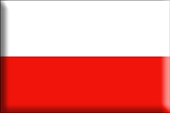 Bandiera Polonia .gif - Grande e rialzata