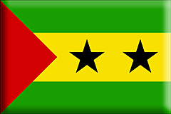 Bandiera Sao Tome e Principe .gif - Grande e rialzata
