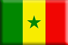 Bandiera Senegal .gif - Grande e rialzata