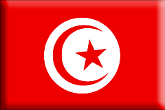 Bandiera Tunisia .gif - Grande e rialzata