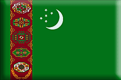 Bandiera Turkmenistan .gif - Grande e rialzata