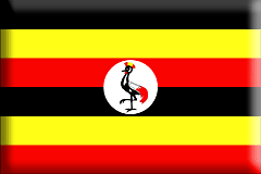 Bandiera Uganda .gif - Grande e rialzata