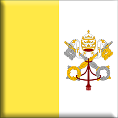 Bandera Ciudad del Vaticano .gif - Grande y realzada