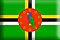 Bandera Dominica .gif - Pequeña y realzada