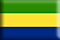 Bandiera Gabon .gif - Piccola e rialzata
