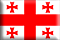 Bandiera Georgia .gif - Piccola e rialzata