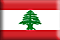Bandiera Libano .gif - Piccola e rialzata