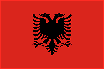 Bandiera Albania .gif - Molto Grande
