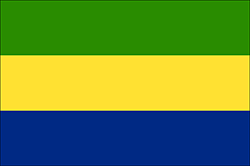 Bandiera Gabon .gif - Molto Grande