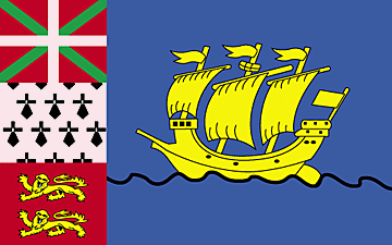 Bandera St. Pierre y Miquelon .gif - Extra Grande