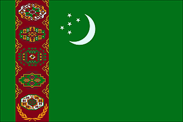 Bandera Turkmenistán .gif - Extra Grande
