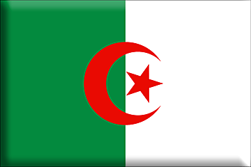 Bandiera Algeria .gif - Molto Grande e rialzata