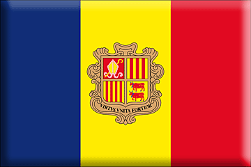 Bandiera Andorra .gif - Molto Grande e rialzata
