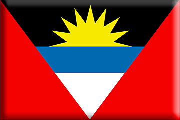 Bandera Antigua y Barbuda .gif - Extra Grande y realzada