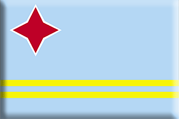 Bandiera Aruba .gif - Molto Grande e rialzata