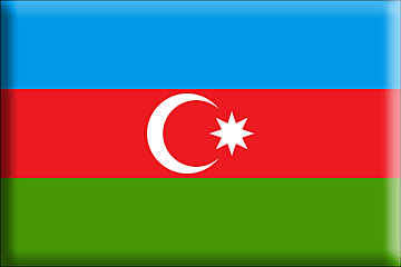 Bandiera Azerbaigian .gif - Molto Grande e rialzata