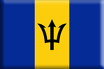 Bandiera Barbados .gif - Molto Grande e rialzata