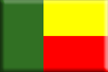Bandiera Benin .gif - Molto Grande e rialzata