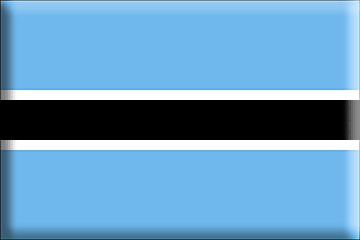 Bandiera Botswana .gif - Molto Grande e rialzata