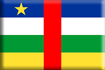 Bandiera Repubblica Centrafricana .gif - Molto Grande e rialzata